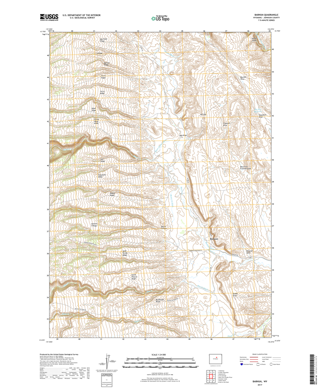 Barnum Wyoming - 24k Topo Map