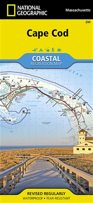250 Cape Cod National Geographic Coastal Recreation Map