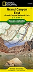 Grand Canyon East Hiking & Trail Map. Paria Canyon-Vermilion Cliffs Wilderness, Kaibab National Forest, Saddle Mountain Wilderness, Marble Canyon, and the Colorado River. Cocks Combs, Echo Cliffs, Glen Canyon, Glen Canyon National Recreation Area, Grand C