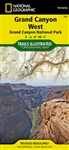 Grand Canyon West Hiking & Trail Map.  Aubrey Cliffs, Grand Canyon, Grand Canyon National Park, Grand Wash Cliffs, Granite Gorge, Kaibab National Forest, Kanab Creek, Kanab Creek Wilderness, Kanab Plateau, Lake Mead National Recreation Area, Lower Granite