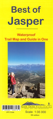 Best of Jasper Trail Map & Guide - Gem Trek. This map is designed for people who are only going to be in Jasper for one to three days, and want to know what the highlights are and how to find them. On the front is a 1:35,000 scale detailed topographic map