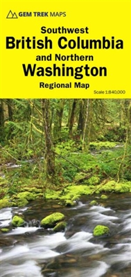 SW British Columbia & Northern Washington Map - Gem Trek. Spanning both the U.S.A. and Canada, this map takes in all the popular vacation destinations in the Pacific Northwest, including Seattle, the Olympic Peninsula, Vancouver and the Lower Mainland, pl