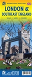 London & SE England travel and road map. London has so many historic sites, museums, monuments, and interesting buildings that one has to be careful not to overload the map with too much information! The reverse side covers a more specific area of England