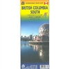 BRITISH COLUMBIA SOUTH TRAVEL ROAD MAP.  This waterproof, tear-resistant, and bio-degradable BC map covers the area between Vancouver and Calgary.  It includes everything from the westernmost edge of Vancouver Island to a line just east of Calgary and fro