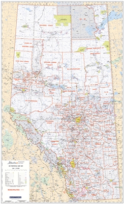 Alberta Provincial Base Map Municipal Districts