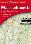 Massachusetts Atlas & Gazetteer. With an incredible wealth of detail, DeLormes Atlas & Gazetteer is the perfect companion for exploring the Massachusetts outdoors. Extensively indexed, full-color topographic maps provide information on everything from cit