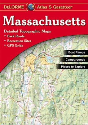 Massachusetts Atlas & Gazetteer. With an incredible wealth of detail, DeLormes Atlas & Gazetteer is the perfect companion for exploring the Massachusetts outdoors. Extensively indexed, full-color topographic maps provide information on everything from cit