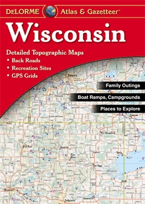 Wisconsin Atlas & Gazetteer. With an incredible wealth of detail, this atlas & gazetteer is the perfect companion for exploring the Wisconsin outdoors. Extensively indexed, full color topographic maps provide information on everything from cities and town