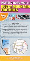 Oilfield Road Map of Rocky Mountain Foothills. This map covers Edmonton, Calgary, Red Deer, Rocky Mountain House, Drayton Valley and Foothills regions of Alberta. These maps contain the most accurate, current and complete road data set including oil and g
