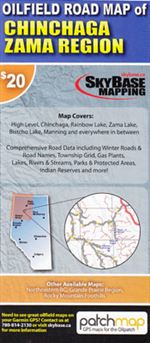 Oilfield Road Map of Chinchaga Zama Region