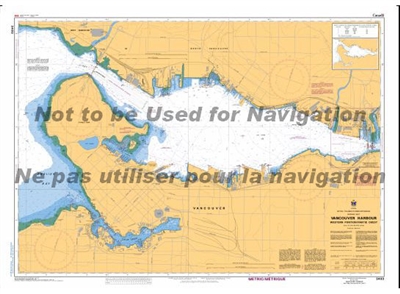 3493 - Vancouver Harbour - Western Portion. Canadian Hydrographic Service (CHS)'s exceptional nautical charts and navigational products help ensure the safe navigation of Canada's waterways. These charts are the 'road maps' that guide mariners safely from