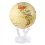MOVA Globe Antique - 4.5 Inch. MOVA Globe recreates the earth's perpetual motion in space, on your desktop, or even in the palm of your hand. These globes float at a perfect point of balance between gravitational forces and the buoyant forces of