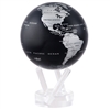 MOVA  Globe Silver Metallic - 4.5 Inch. MOVA Globe recreates the earth's perpetual motion in space, on your desktop, or even in the palm of your hand. These globes float at a perfect point of balance between gravitational forces and the buoyant force