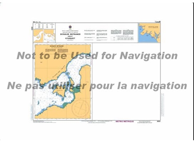 3651 - Scouler Entrance Nautical Chart. Canadian Hydrographic Service (CHS)'s exceptional nautical charts and navigational products help ensure the safe navigation of Canada's waterways. These charts are the 'road maps' that guide mariners safely from por