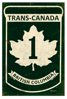 Replica Trans-Canada Highway 1 - British Columbia Metal Sign measures 12 inches by 18 inches and weighs in at 2 lb(s). This Metal Sign is hand made in the USA using heavy gauge American steel.