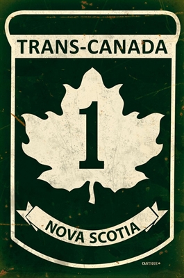 Replica Trans-Canada Highway 1 - Nova Scotia Metal Sign measures 12 inches by 18 inches and weighs in at 2 lb(s). This Metal Sign is hand made in the USA using heavy gauge American steel.