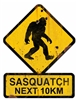 Sasquatch Next 10KM Large Vintage Metal Sign