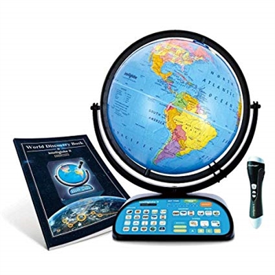 Intelliglobe World II - The Smart World Globe for Learning. The Intelliglobe is the educational and entertaining globe that contains geography and general information that is truly interesting, useful, and thought provoking. Touch the wireless Intellipen