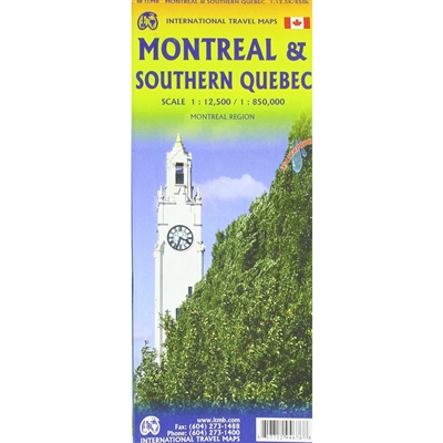 Montreal and Southern Quebec travel map. Printed on on waterproof paper. In this updated edition of Canadas third largest city, we have added a user friendly bonus. As is common now to most of our city maps, we have included a regional map of the hinterl