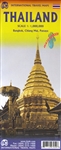 Thailand Travel & Road Map. This double-sided map includes all of Thailand on one side and , and this map shows road and rail connections, distances, and top tourist attractions. Includes insets map of Chiang Mai, Bangkok Regional map with a transit map f