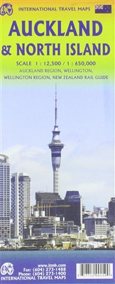 Auckland & North Island of New Zealand map. The Auckland and North Island New Zealand folded map is an invaluable tool for anyone traveling to Auckland and the North Island of New Zealand. The map is designed with the user in mind, providing all the infor