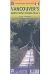 Vancouver's North Shore Hiking Trails. Fully colored, and highly detailed hiking map with topographical features. This map is waterproof.