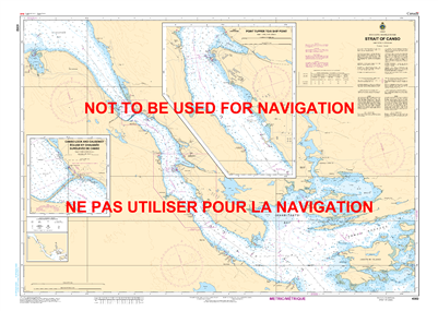 4302 - Strait of Canso - Canadian Hydrographic Service (CHS)'s exceptional nautical charts and navigational products help ensure the safe navigation of Canada's waterways. These charts are the 'road maps' that guide mariners safely from port to port. With