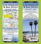 Los Angeles & San Diego Regional Map. This map shows all interstate, US, state and county highways along with clearly indicated parks, points of interest, airports and county boundaries and streets, as well as an easy to use legend and index.