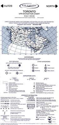 VNC 5000 Toronto - VFR Navigation Chart. The VFR Navigation Chart (VNC) is used by VFR pilots on short to extended cross-country flights at low to medium altitudes and at low to medium airspeeds. The chart displays aeronautical information and sufficient
