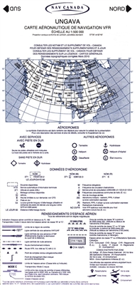 VNC 5027 Ungava Aeronautical Chart. The VFR Navigation Chart (VNC) is used by VFR pilots on short to extended cross-country flights at low to medium altitudes and at low to medium airspeeds. The chart displays aeronautical information and sufficient topog