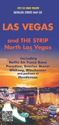 Las Vegas & The Strip Detailed Street Map. Get around Las Vegas, the Strip and North Las Vegas with this handy map. Includes Nellis AFB, Paradise, Sunrise Manor, Whitney, Winchester and portions of Henderson.