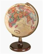 Quincy - 9 Inch World Globe. A solid walnut-finished hardwood base and die-cast semi-meridian provide the setting for this 9 inch globe. The globe has raised relief. These are some of the highest quality globes found anywhere. Perfect for any office or yo