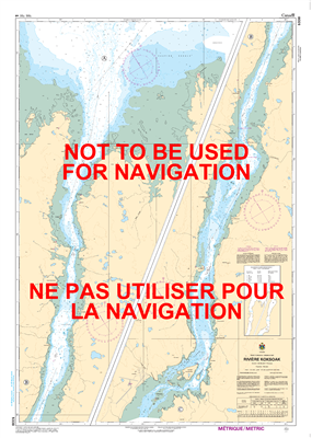 5338 - Riviere Koksoak Nautical Chart. Canadian Hydrographic Service (CHS)'s exceptional nautical charts and navigational products help ensure the safe navigation of Canada's waterways. These charts are the 'road maps' that guide mariners safely from port