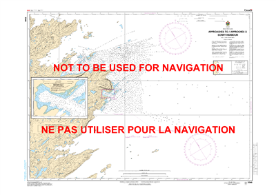 5340 - Approach to Sorry Harbor - Canadian Hydrographic Service (CHS)'s exceptional nautical charts and navigational products help ensure the safe navigation of Canada's waterways. These charts are the 'road maps' that guide mariners safely from port to p