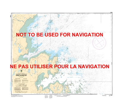 5348 - Approaches to Hopes Advance Bay - Canadian Hydrographic Service (CHS)'s exceptional nautical charts and navigational products help ensure the safe navigation of Canada's waterways. These charts are the 'road maps' that guide mariners safely from po