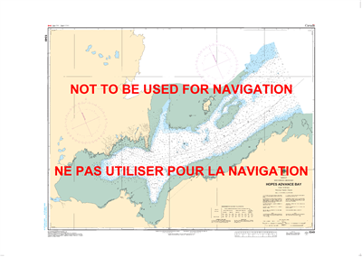5349 - Hopes Advance Bay - Canadian Hydrographic Service (CHS)'s exceptional nautical charts and navigational products help ensure the safe navigation of Canada's waterways. These charts are the 'road maps' that guide mariners safely from port to port. Wi