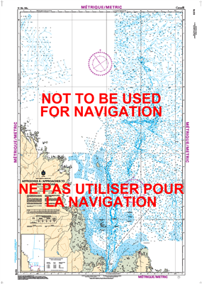 5376 - Approaches to Riviere Koksoak - Canadian Hydrographic Service (CHS)'s exceptional nautical charts and navigational products help ensure the safe navigation of Canada's waterways. These charts are the 'road maps' that guide mariners safely from port