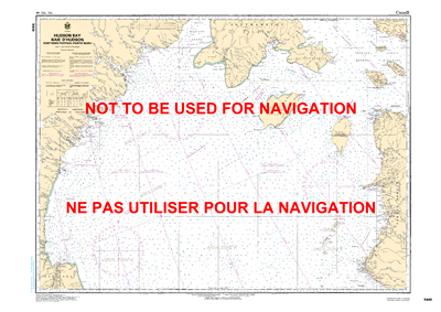 5449 - Hudson Bay - Northern Portion - Canadian Hydrographic Service (CHS)'s exceptional nautical charts and navigational products help ensure the safe navigation of Canada's waterways. These charts are the 'road maps' that guide mariners safely from port