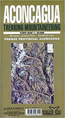 Aconcagua - Trekking & Mountaineering map