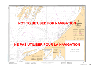 5707 - Belanger Island to Long Island - Canadian Hydrographic Service (CHS)'s exceptional nautical charts and navigational products help ensure the safe navigation of Canada's waterways. These charts are the 'road maps' that guide mariners safely from por
