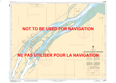 5861 - Ship Sands Island to Moosonee - Canadian Hydrographic Service (CHS)'s exceptional nautical charts and navigational products help ensure the safe navigation of Canada's waterways. These charts are the 'road maps' that guide mariners safely from port