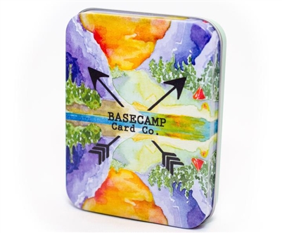 Basecamp Cards - The Outdoor Game. Basecamp Cards feature 52 plus 2 icebreaking questions in a unique deck of playing cards. Ranging from thought-provoking to goofy, these cards will provide endless fun at camp, the crags or the coffee table. Includes a t