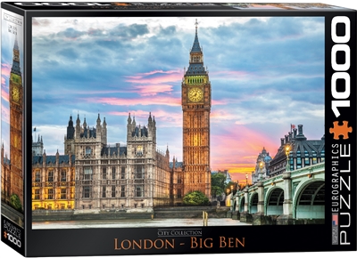 London Big Ben - 1000 Piece Puzzle. Strong high-quality puzzle pieces. Londons House of Parliaments iconic clock tower, Big Ben, is one of the most recognizable landmarks in the entire world. In 2012 the tower was renamed Elizabeth Tower in honor of Queen