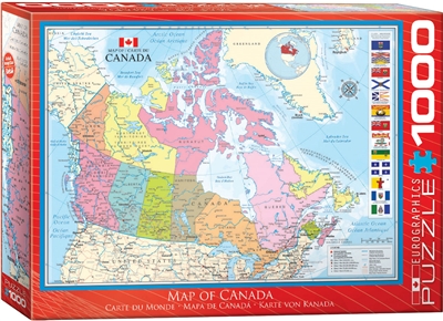 Map of Canada Puzzle 1000 Pieces