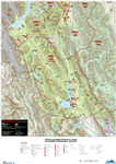 Peter Lougheed Provincial Park SE Kananaskis WMU Map. The maps shows the boundary for Kananaskis Country, the Public Land Use Zones, crown land, private or freehold land, park boundaries, wildlife corridors and sanctuaries, camping spots, trailheads, road