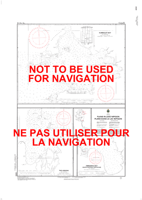 6050 - Plans in Lake Nipigon - Canadian Hydrographic Service (CHS)'s exceptional nautical charts and navigational products help ensure the safe navigation of Canada's waterways. These charts are the 'road maps' that guide mariners safely from port to port