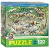 DINOSAURS - PUZZLE - 100 PIECE.  This is an excellent quality 100 piece puzzle by Eurographics.
