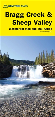 Bragg Creek & Sheep Valley - Kananaskis Country Map - Gem Trek. This map covers the popular recreational terrain close to Calgary, from Sibbald Flats (Hwy 68) in the north, through the Elbow Valley (Hwy 66), and south to Hwy 546 in the Sheep Valley. The m