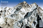 Mount Everest Wall Map - 50th Anniversary National Geographic. As seen in the May 2003 issue of NATIONAL GEOGRAPHIC, this double-sided map celebrates the 50th anniversary of Sir Edmund Hillary's ascent to the summit of Mt. Everest. SIDE ONE: A view of the