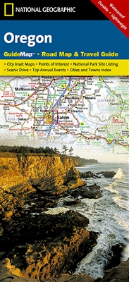Oregon National Geographic State Guide Map